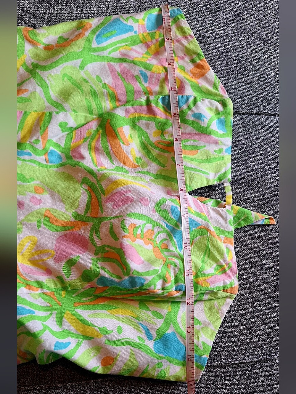 Lilly Pulitzer Richelle Strapless Dress, tropical "Elephant Ear" Print Sz 2 - Picture 6 of 8